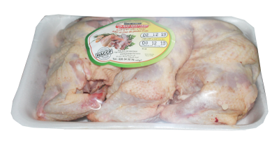 Aile et cous de poulet frais